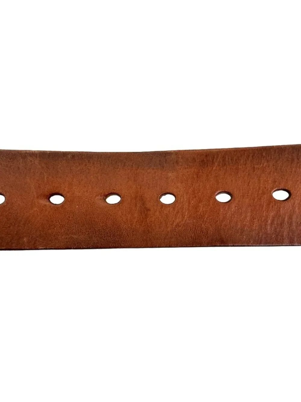 Hollister Wide Genuine Leather Roller Buckle Belt Mens 28 Brown
